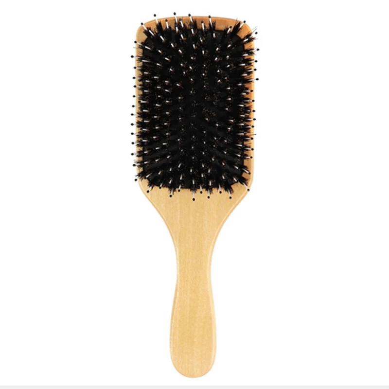 

Bristle Massage Comb Hemu Handle Anti-Static Hair Brush Airbag Comb Hairdressing Wet Curly Styling Tools