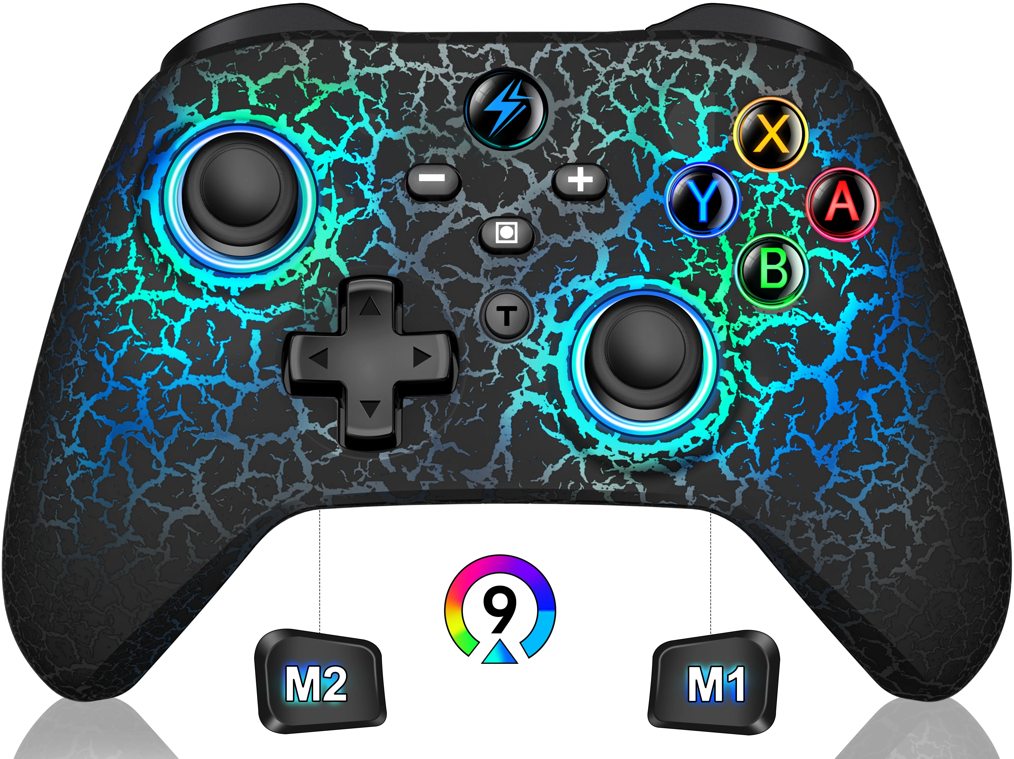 

RGB Wireless Gamepad For Nintendo Switch/Switch OLED/Switch Lite/Android/IOS with Programmable Keys Controller For PC