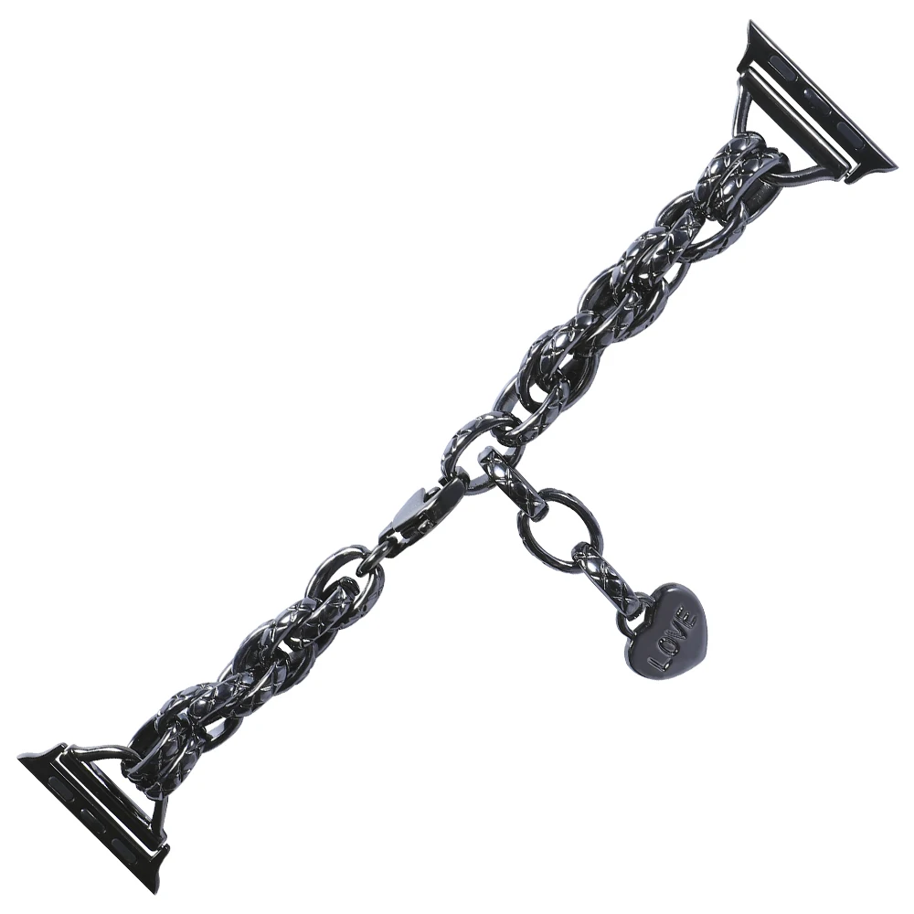 Fashion Luxury Bracelet for Apple Watch Series 7 41MM 45MM Stainless Steel Watchbands for iwatch 40 44MM 38 42MM Strap Band