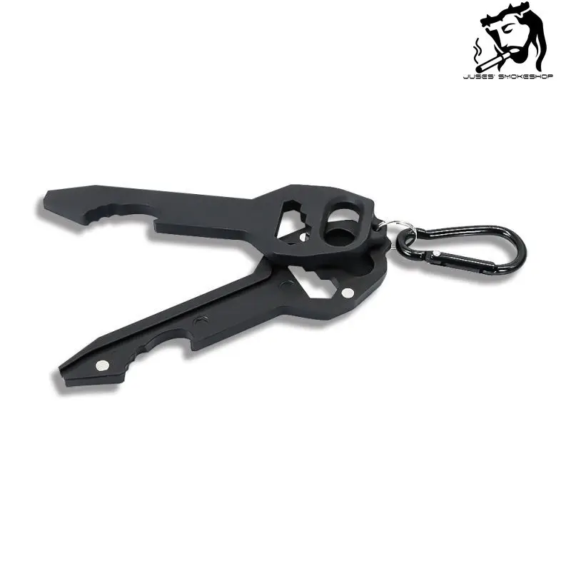 

JUSES' SMOKESHOP New Portable Multifunctional Outdoor Tools Creative Boutique, Pipe + Wrench + Carabiner, Smoking Accessories