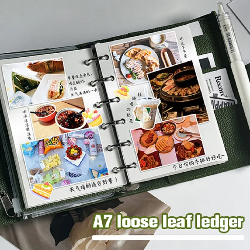 Ежедневник на 2024 год ежедневник A7 дневник 6 колец блокнот из искусственной кожи