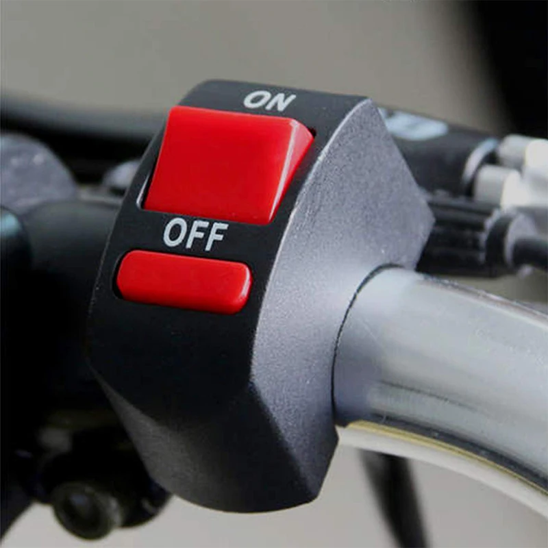 Motorcycle ON/OFF Button Connector Push Button Switch Motorcycle Handlebar Switches for  Motor Universal Motor Bike Accessories
