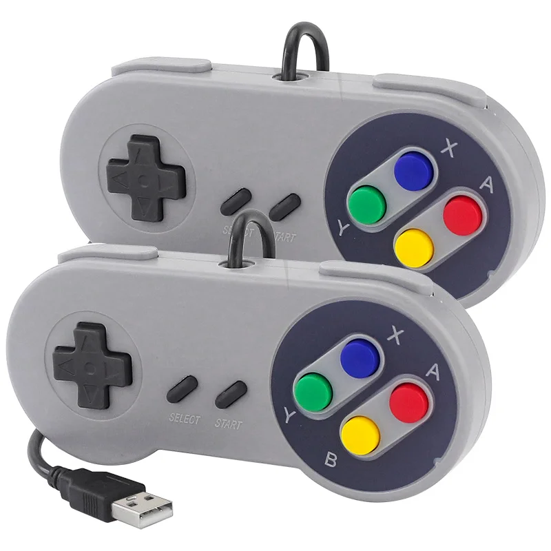 

2 Sztuk Gamepad Na USB Retro Joystick Do Gier Konsola Przewodowa Dla Linux SNES Gra PC NESPi RetroPie Windows Raspberry Pi 4B 3B