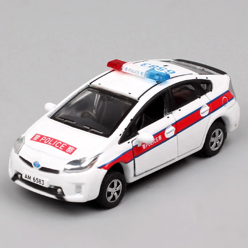Фото Крошечный масштаб 1/64 Toyota Prius Гонконг, дорожная полиция, литье под давлением и игрушечный транспорт, автомобиль скорой помощи, сувенирные миниатюры, детские №5