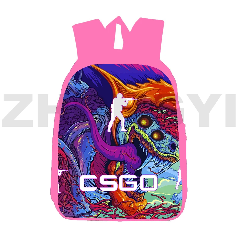Cute Cartoon 3D Print CS GO Game Backpack Merch Anime Schoolbags 12/16 Inch Shooting CSGO Sac A Dos Laptop Travel Bags for Women