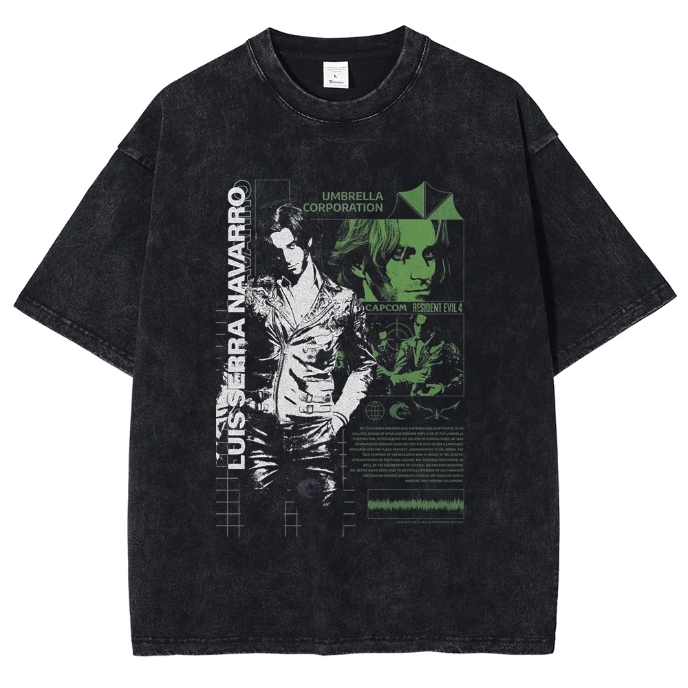 Футболка мужская оверсайз в стиле Харадзюку черная хлопковая уличная одежда с