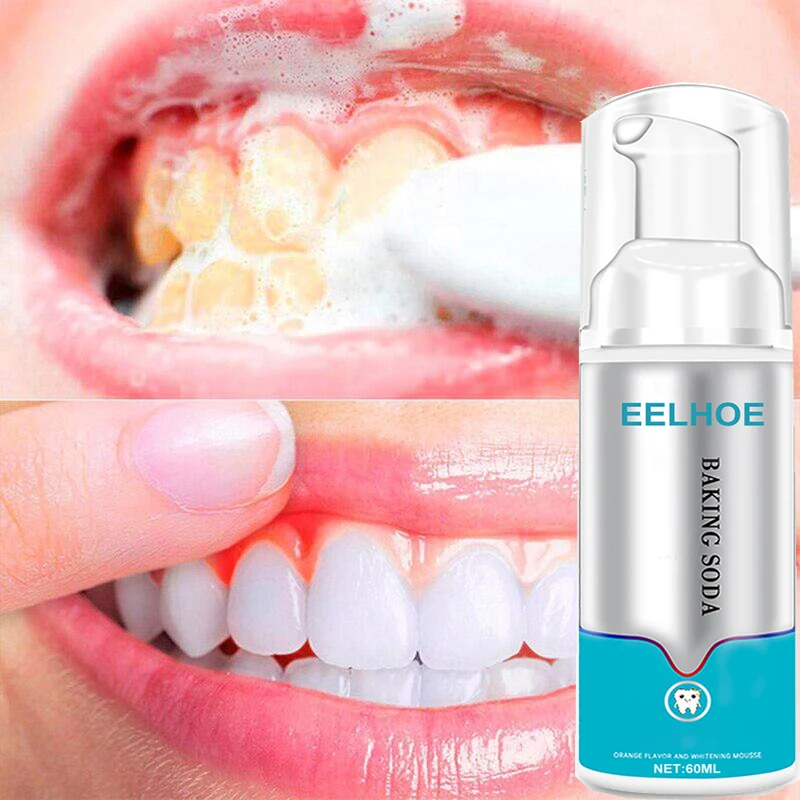 Teeth Whitening Mousse Toothpaste Whitener Clean Removal Plaque Stains Dental Bleach Fresh Breath Brighten Oral Hygiene Products