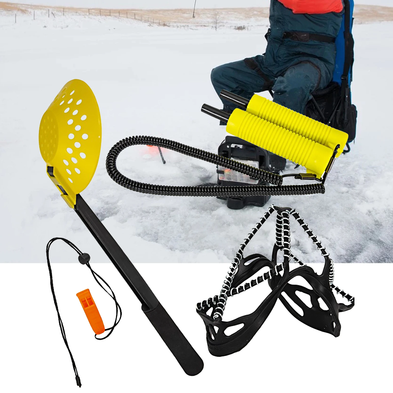 

Fishing Ice Pick Eco-friendly Labor-saving Threaded Handle Fishing Supplies Outdoor Ice Pick Fishing Ice Pick