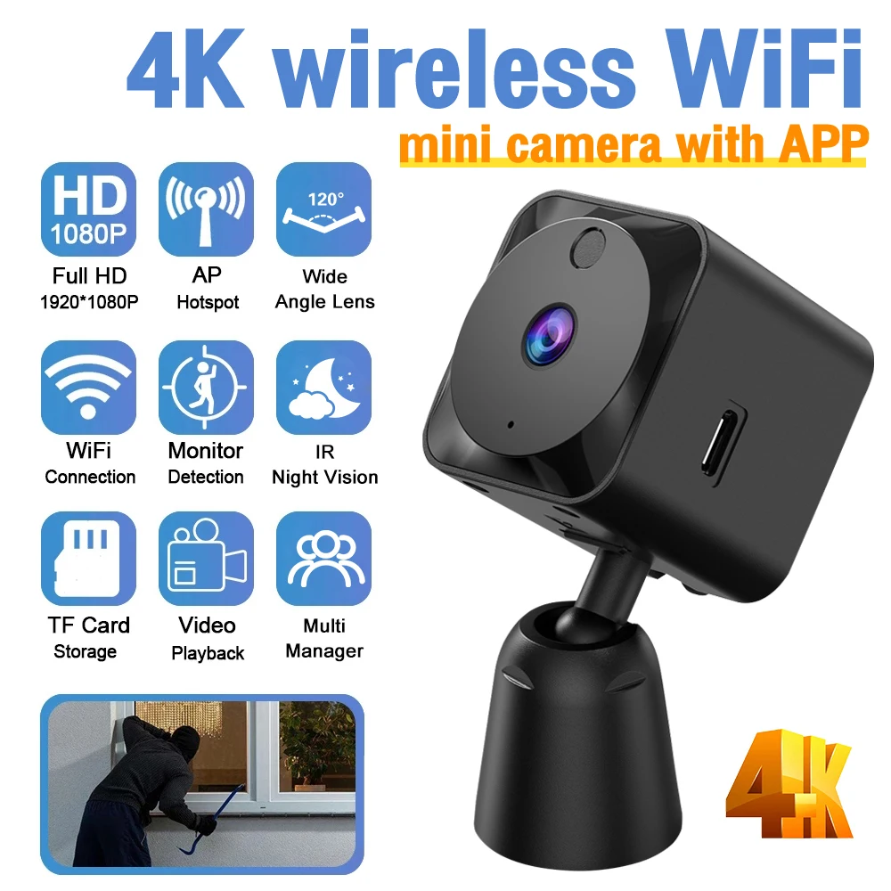 

1080P HD Mini Camera IP Camera Night Version Wireless Video Security Protection Mini Camcorders Surveillance Cameras Wifi Camera