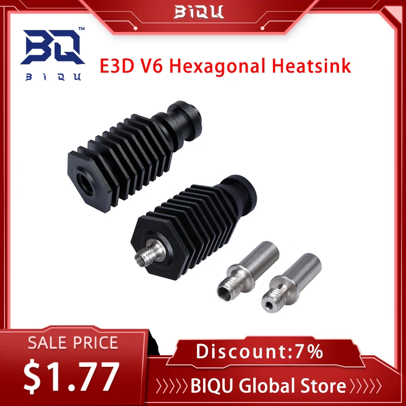 

Радиатор E3D V6 шестигранный для 3D-принтера, высокотемпературный теплоотвод для экструдера, запчасти для 3D-принтера