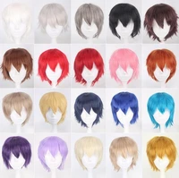 30cm 20 colour game persona 5 kurusu akira short wig cosplay costume heat resistant hair joker amamiya ren men wigs