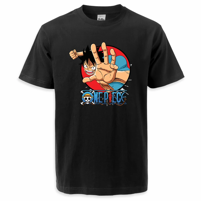

One Piece Summer Mens Tees Luffy Men Japanese Anime Graphic T-shirt For Adult Hip Hop Harajuku Streetwear New Streetwear