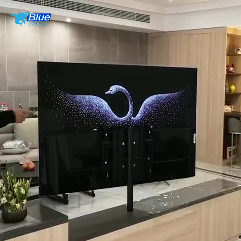 32-65 дюймов новый дизайн деревянная перегородка для телевизора вращающаяся на 360