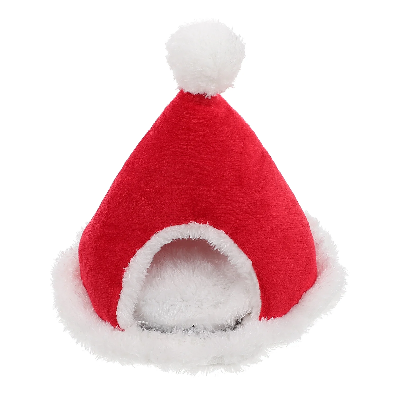 

1pc Dog Shade Shelter Cat Cuddler Bed Hamster Sleeping Bed Xmas Hamster House Warm Bed Hamster Winter Bed