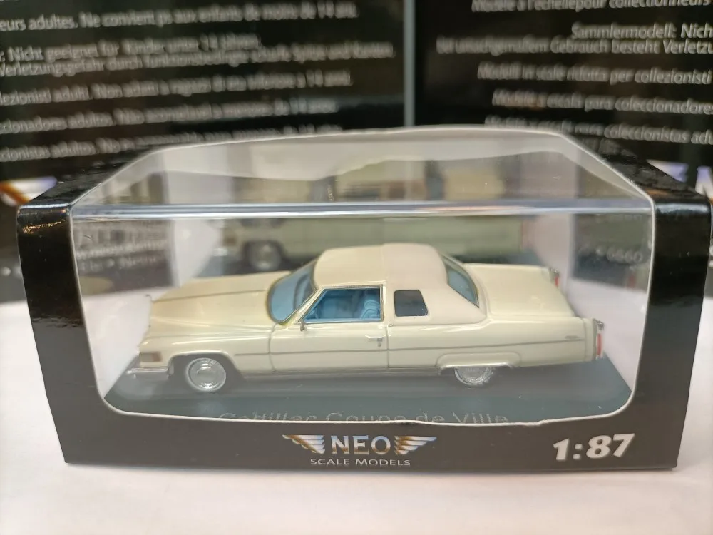 

Neo 1:87 Cadillac deville HT Coupe ограниченная Коллекционная серия каучуковая металлическая модель игрушечный подарок