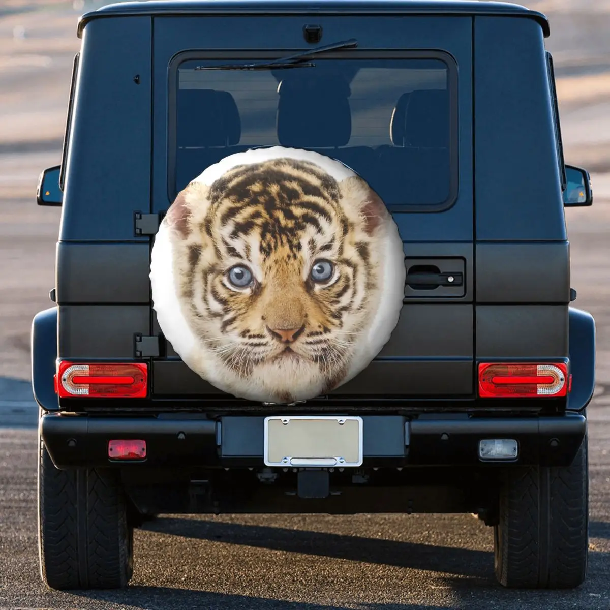 

Tiger Portrait Tire Cover Wheel Protectors Weatherproof Universal for Jeep Trailer RV SUV Truck Camper Travel Trailer