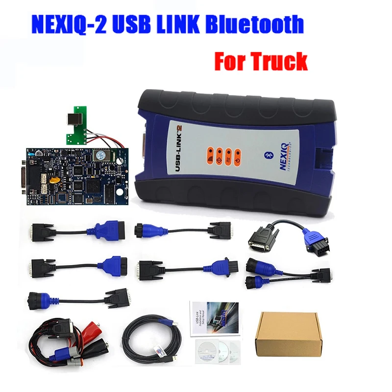 

Nexiq-2 USB Link 2 Blueooth Auto Diagnostic Tool For Volv-o ISUZ-U NE IQ 2 Heavy Duty 125032 Diese-l Truck ScanTool with softwar