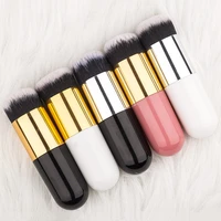 new chubby pier foundation brush flat cream foundation makeup brushes professional cosmetic make up brush synthetic hair