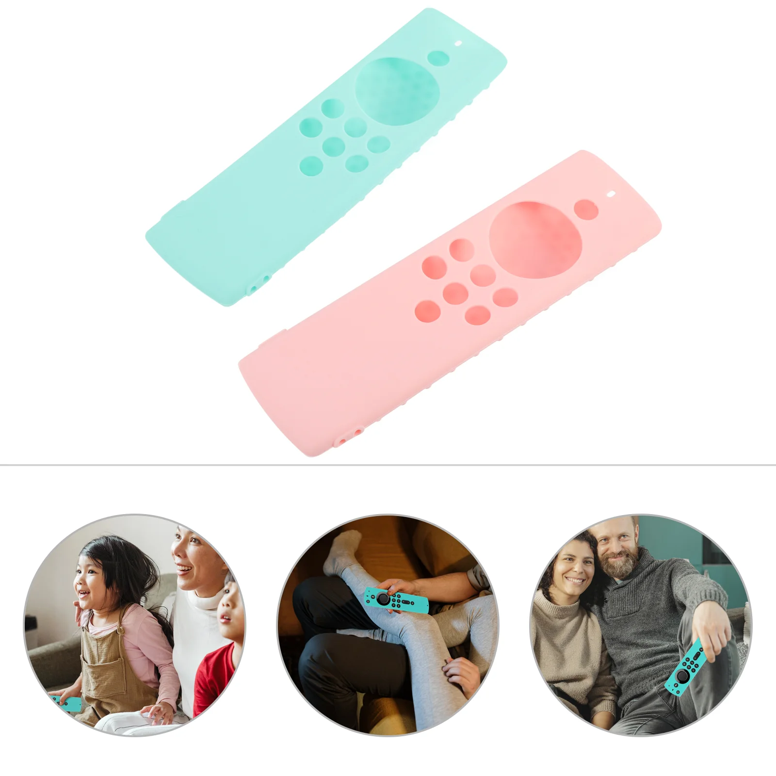 

2Pcs Silicone TV Controller Cover TV Controller Case Remote-control Shell Silicone Protector for Decor Home