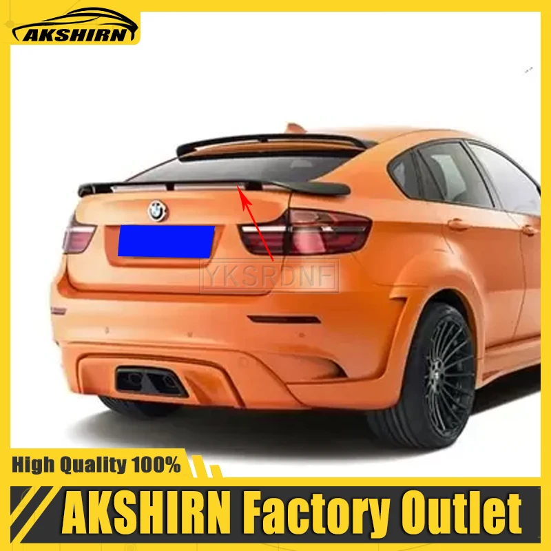

Задний спойлер для BMW X6 X Series E71 2009-2014, высококачественный спойлер из АБС-пластика, спойлер для крыла багажника, Молдинг