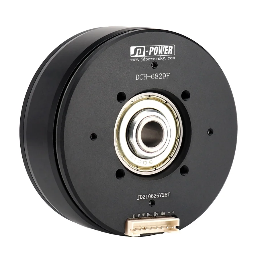 

High quality JD-power DCH-6829F flat brushless dc hollow shaft 12v brushless motor with hall sensor