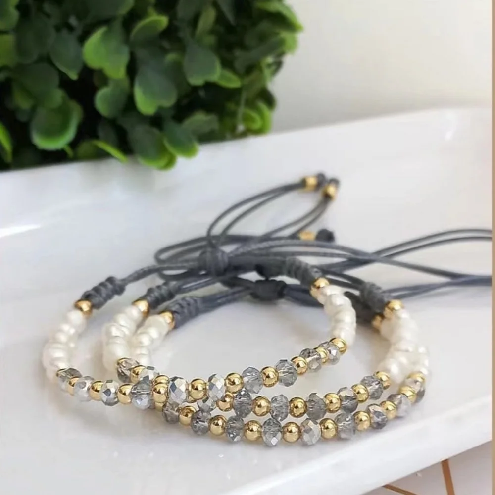 

YASTYT Crystal Beaded Bracelet for Women 2023 Freshwater Pearls Bracelets Pulseras Jewellery Accessories Friendship Gifts