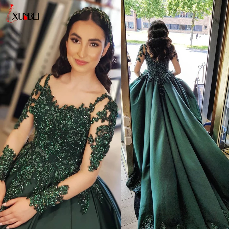 

Robe De Soirée Femme 2022 Evening Dresses With Boat Neck Sleeveless Satin Lace Prom Dresses Prom Gown Celebrity Dresses