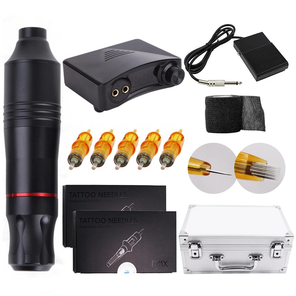 

Complete Tattoo Gun with Power Supply Micropigmentation Tattoo Machine