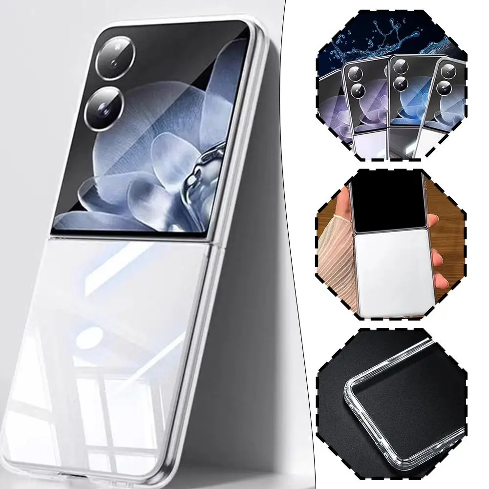 Чехол-книжка для Xiaomi MIX прозрачный защитный чехол из поликарбоната мобильного