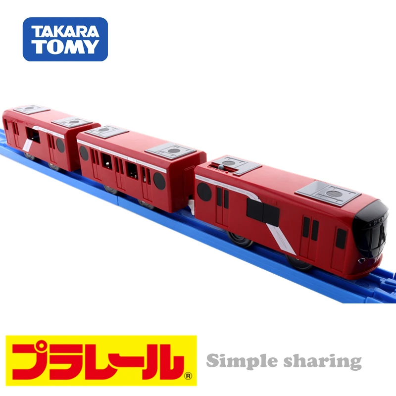Такара Томи Пла-Рейл Пларейл S-58 Линия метро Токио Марунути с 2000 года с моторизованной моделью игрушечного поезда с освещением.
