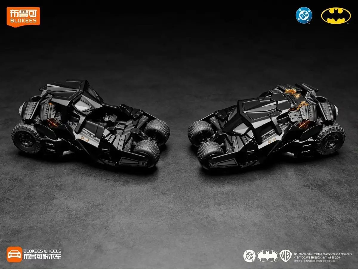 Фото Оригинальная серия конструкторов Blokees Wheels: машинки в закрытых коробках, DC Бэтмен E02, Тёмный рыцарь, загадочная коробка, аниме-фигурки, декоративные подарки №5