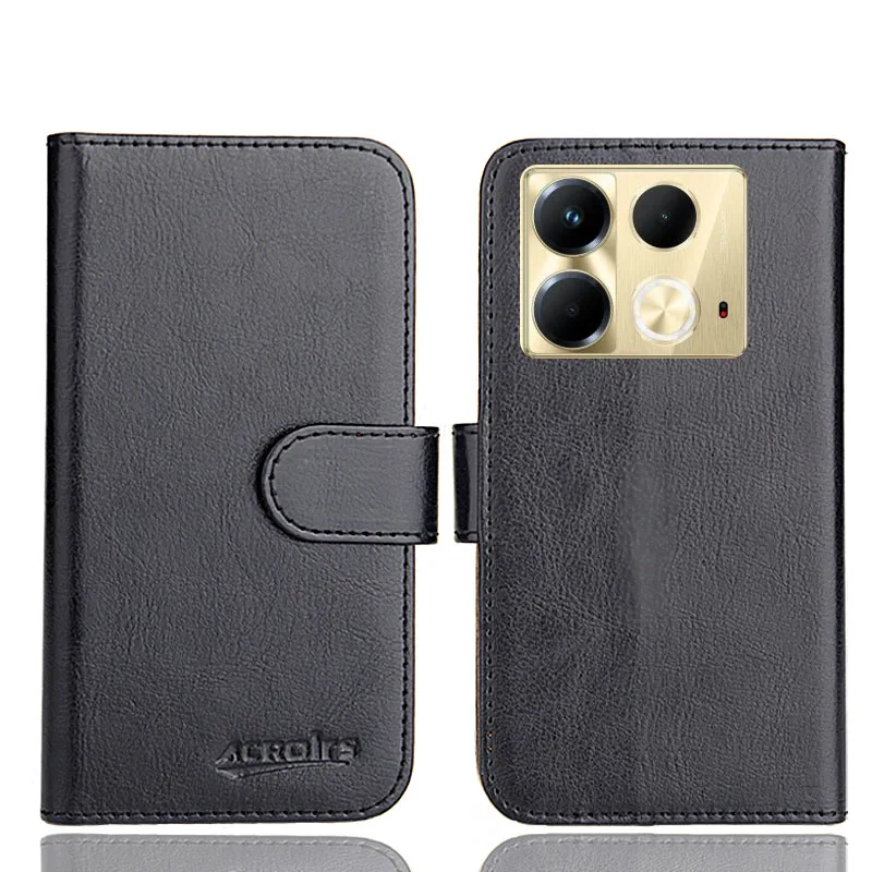 Чехол Infinix Note 40 Pro 4G 6 цветов модный флип-кошелек с отделениями для карт