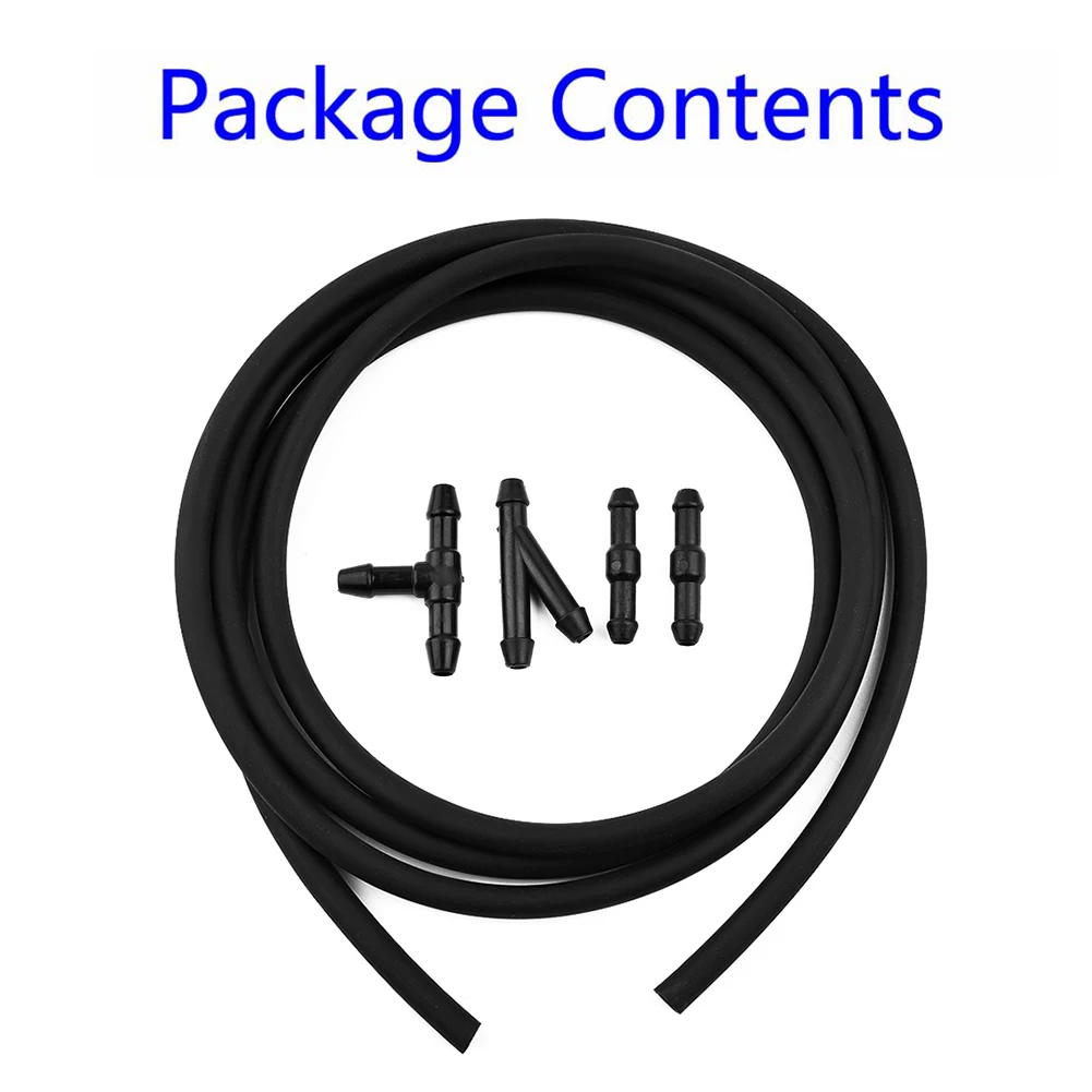 

1pcs Windshield Washer Spray Hose With 4pcs Tube Splitter Connector For Mostly Windscreen Washer Jet Pumps Washer Nozzles