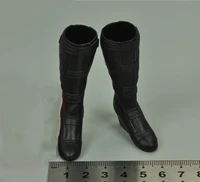 16 hottoys ht mms533 the final battle black of scarlett widow 7 0 solid boots shoe for 12inch slim female body figures