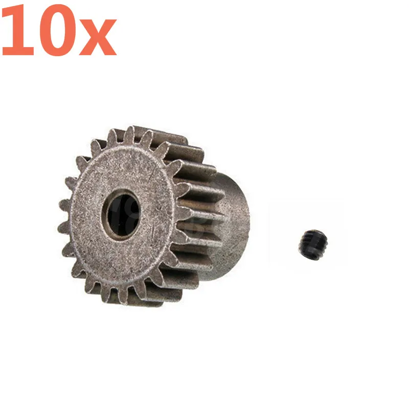 

10Pcs/Lot Motor Gear 21T 11181 HSP Spare Parts Metal Gear Silver For TRAXXAS HPI HSP 1/10 Model RC Car Al