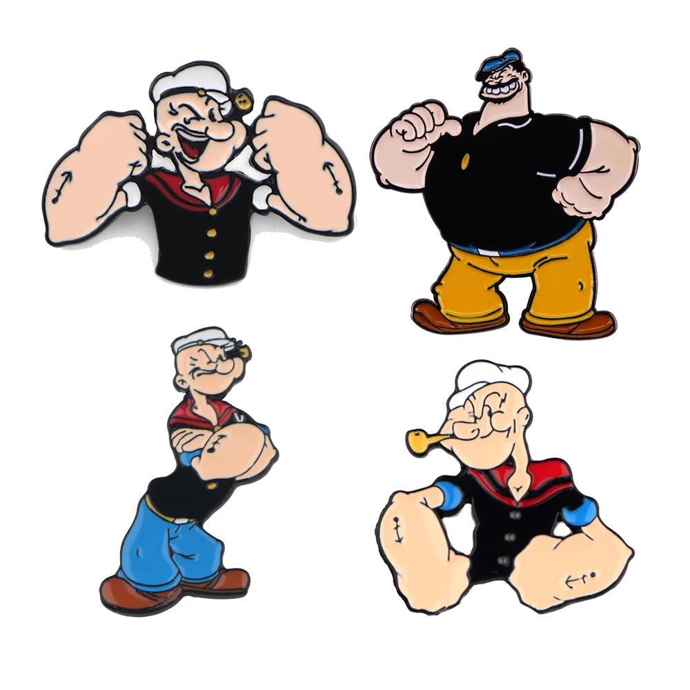 

60s Vintage Cartoon Enamel Pin Women's Brooches Lapel Pins for Backpack Briefcase Badges Jewelry Accessories Gifts