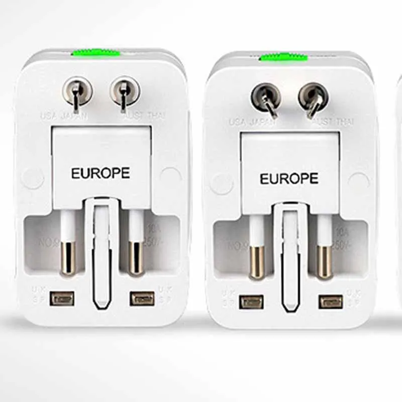 

3* Global Conversion Plug EU UK US AU Plug Standard Universal Dual-Use Travel Adapter Socket Multi-functional Conversion Plug