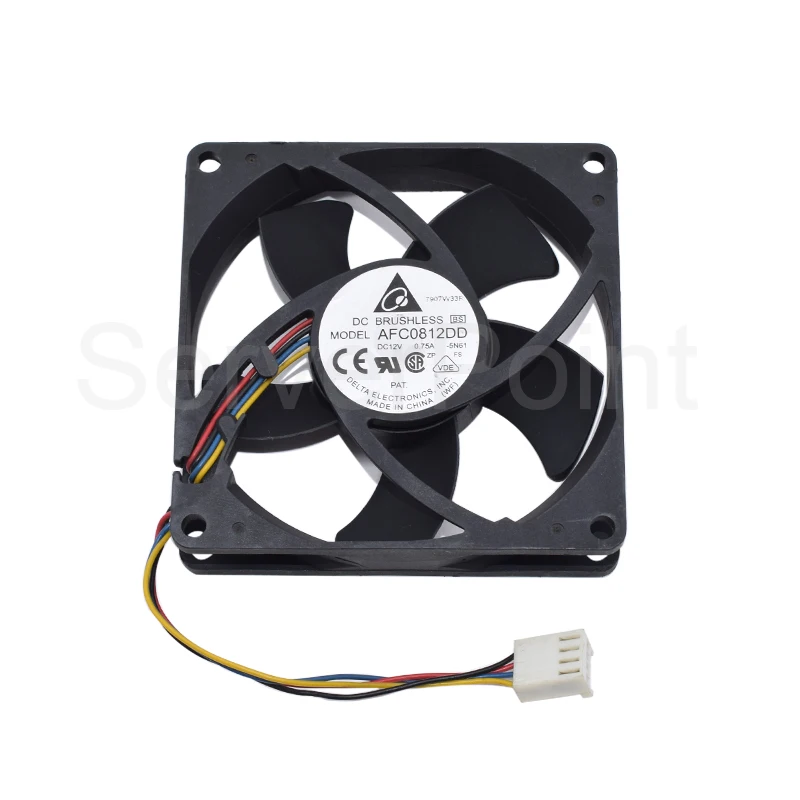 Новый AFC0812DD кулер DC12V 0.75A 4-проводной 80x80x20 мм 8 см квадратный охлаждающий вентилятор для Delta