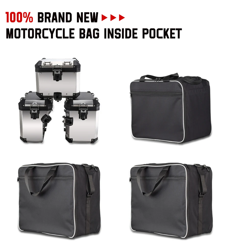 

For BMW R1200GS Adv Black Inner Bags Motor Saddle Bag Adventure WATER-COOLED R1250GS R 1250 GS Adventure Motorcycle Luggage Bags