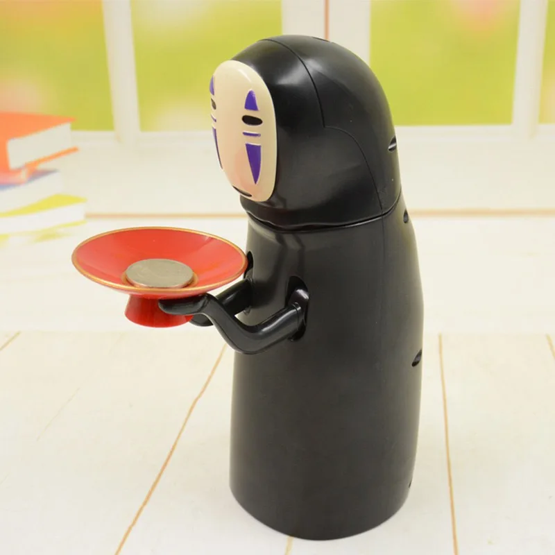 

No Face Man Electronic Money Box Ghost Figure Coin Cartoon Piggy Bank Funny Faceless Man Ghost Figure Saving Box