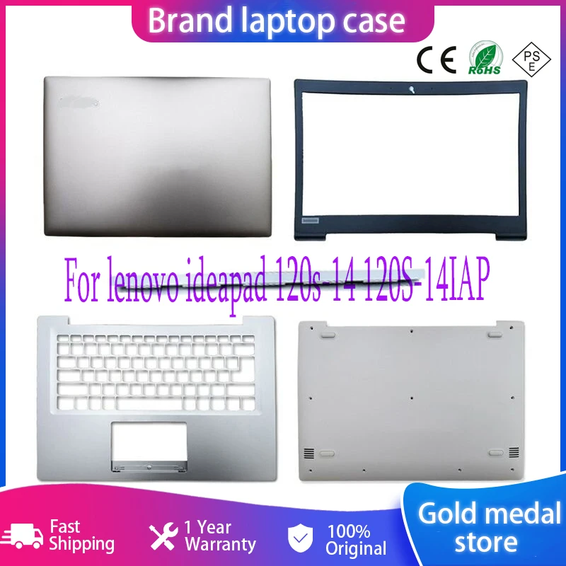 

NEW Laptop LCD Back Cover For lenovo ideapad 120s-14 120S-14IAP Front Bezel/Palmrest/Bottom Case/Hinge Cover Silver Upper Case