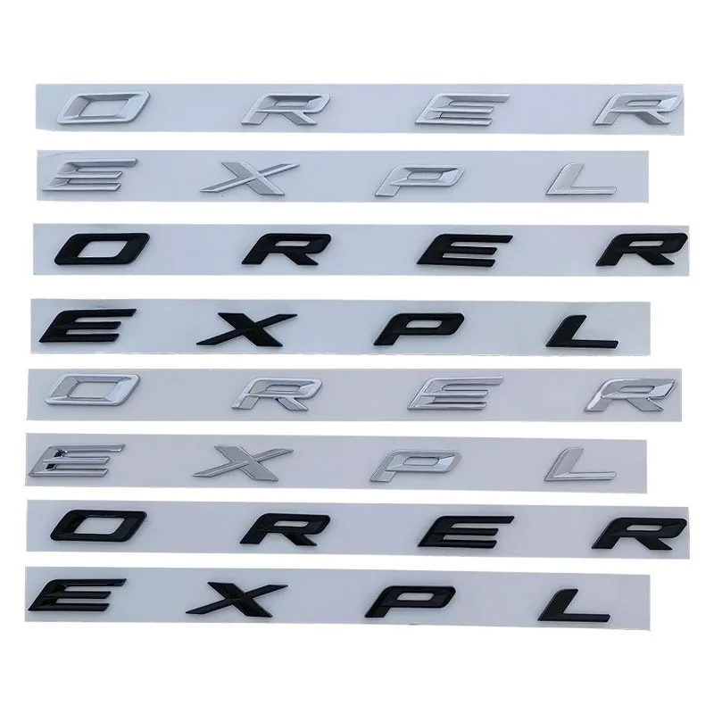 

2021 2022 New 3D ABS Car Front Hood Emblem Badge Bonnet Covers Letters Sticker Explorer Logo For Ford Sport Car Accessories