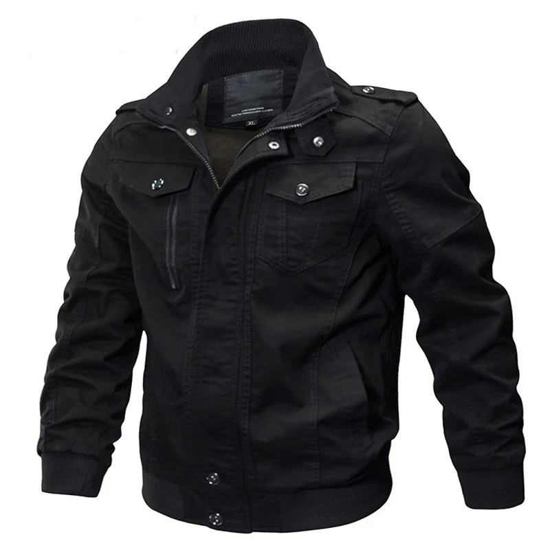 

Куртка мужская хлопковая в стиле милитари, Повседневная Уличная Свободная рабочая куртка, тонкая весенняя верхняя одежда, большие размеры, весна 2022