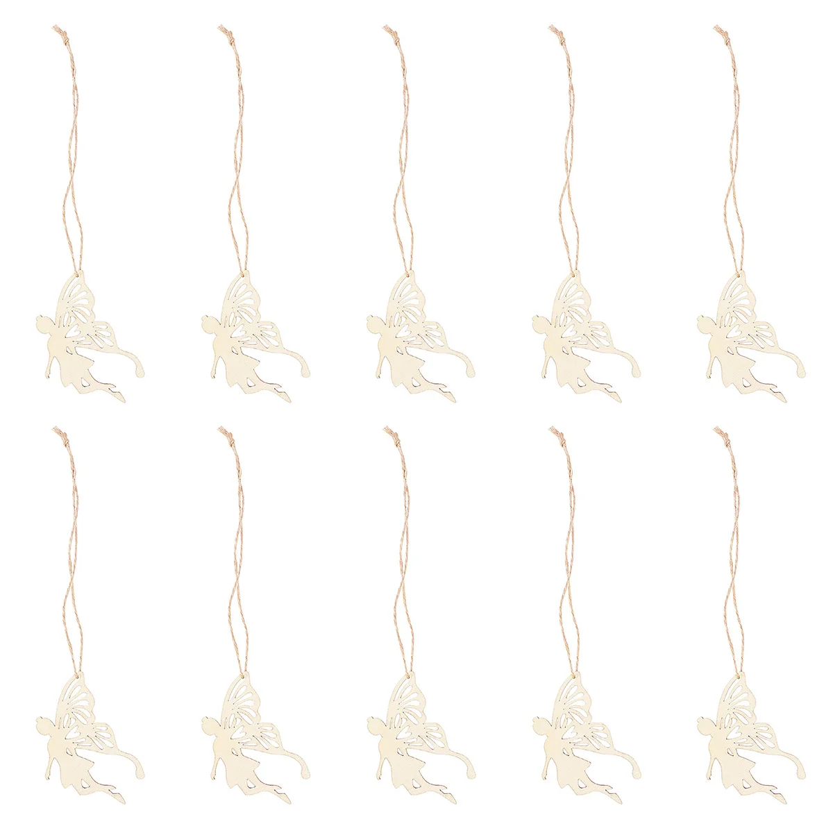 

10pcs Fairy Angels, Gift Tags Present Party Bags Crafts Hanging Ornament with String Hanger