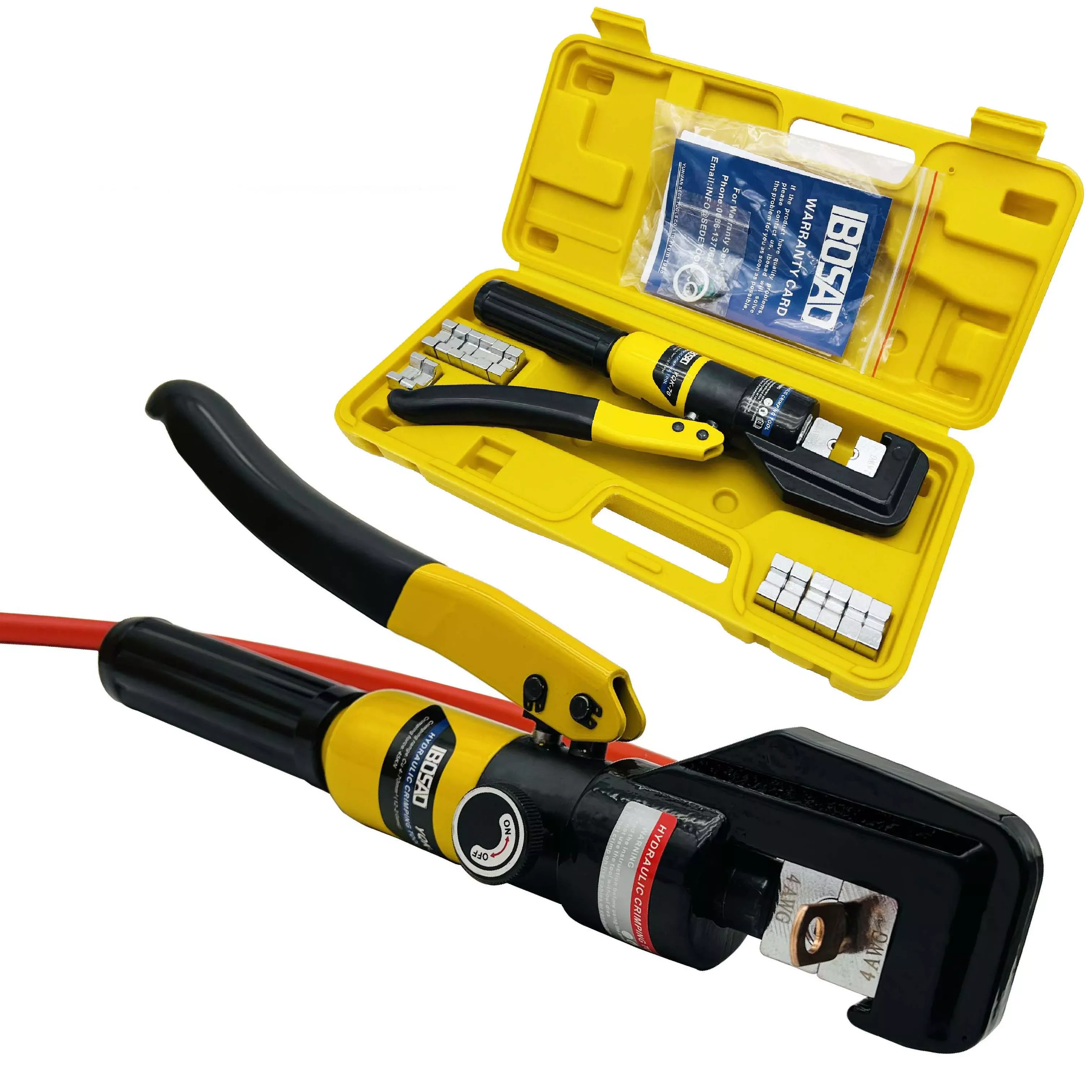 

Hydraulic Crimping Tool Cable Lug Crimper Plier Hydraulic Compression Tool YQK-70 4-70mm2 Pressure 5-6T ES and RU warehouse