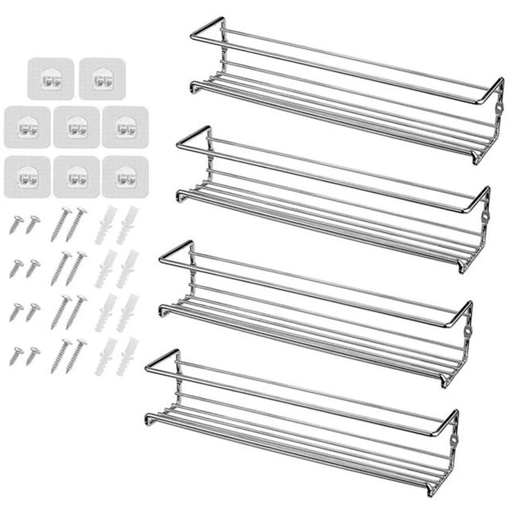 

Кухонная банка для специй, фотоорганайзер, подвесная полка, дверь, настенный держатель для бутылок, приправ, кухонный Декор-B