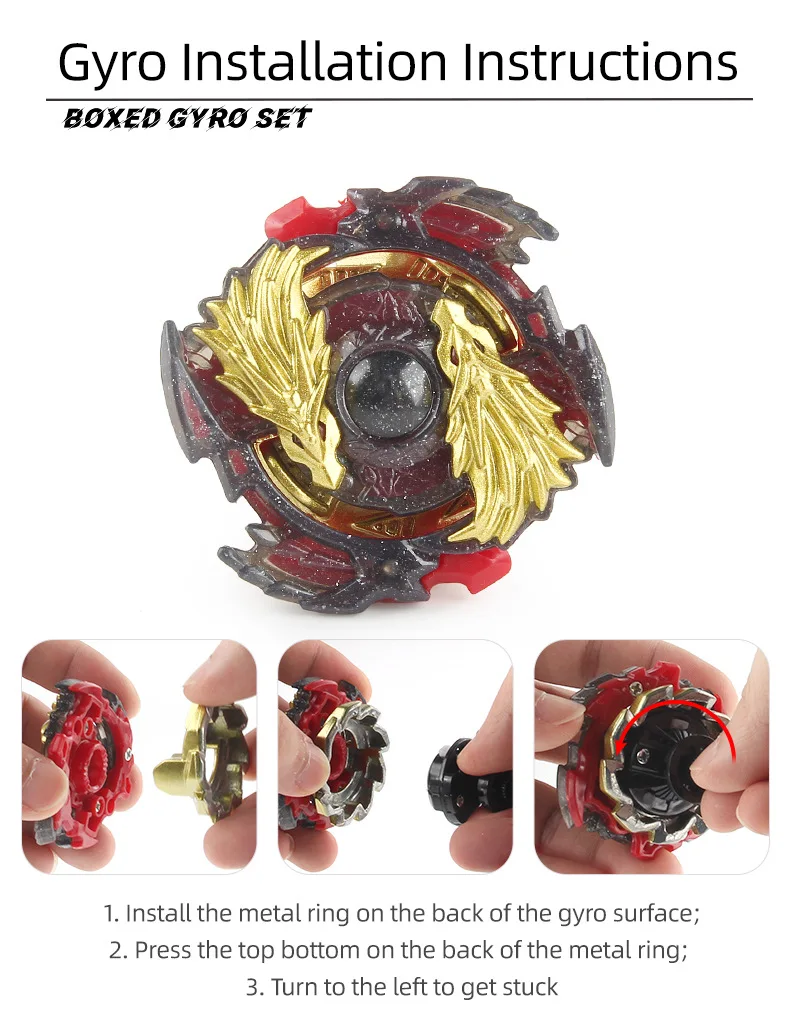 Фото Набор пусковой установки Beyblade Burst B00 Cho-Z Lost Longinus.N.Sp Gold Dragon Ver. Спиннинг Top Spin Gyro B-00 для детей №5