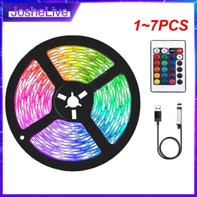 

1~7PCS 5050 RGB Led Strip Lights 1M-30M 5V USB led strip TV BackLight Room Decoration Led Tape Diode Flexible Ribbon