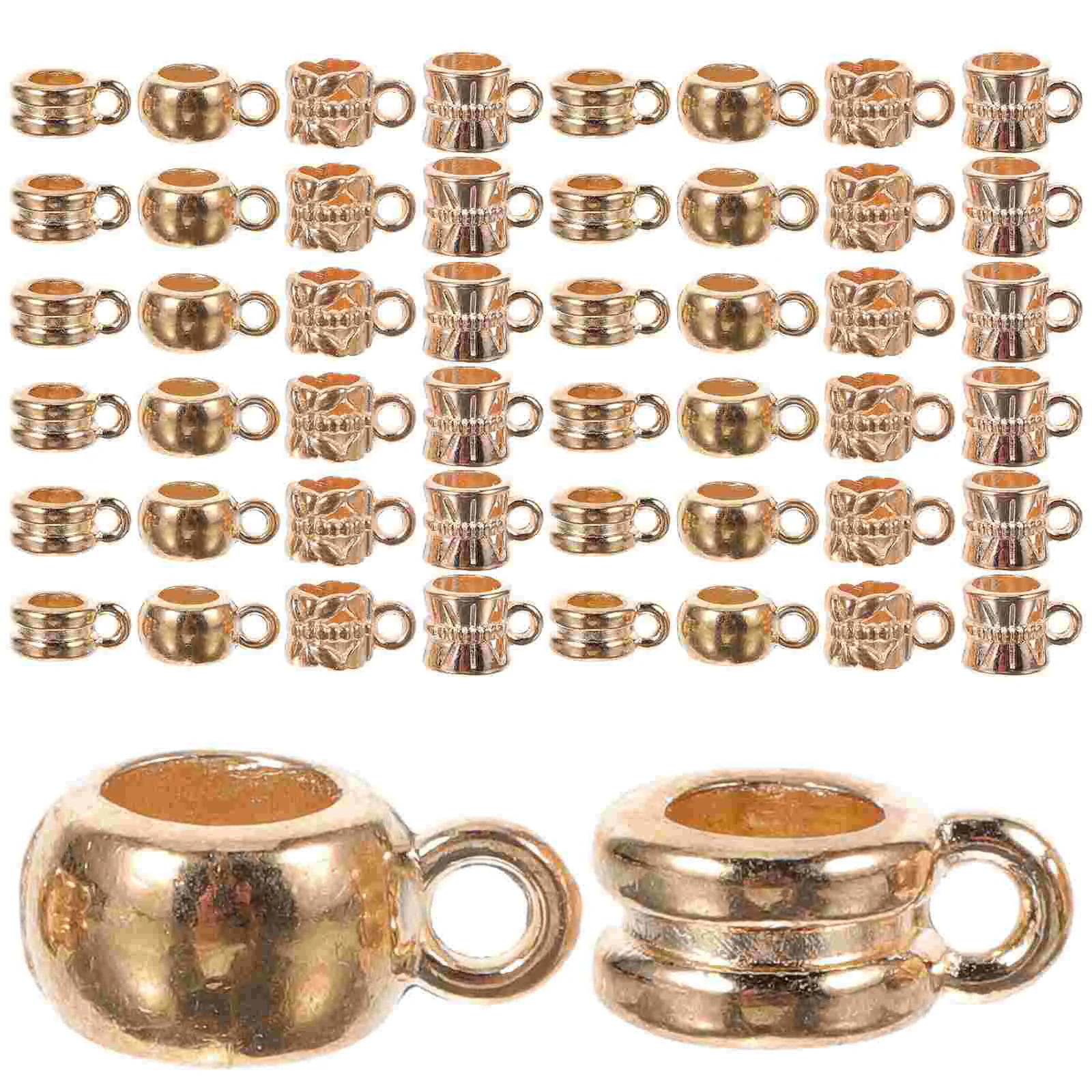 

80 Pcs Necklace Crafts Making Charms Earring Metal Bracelet Small Necklace DIY Alloy Pendants