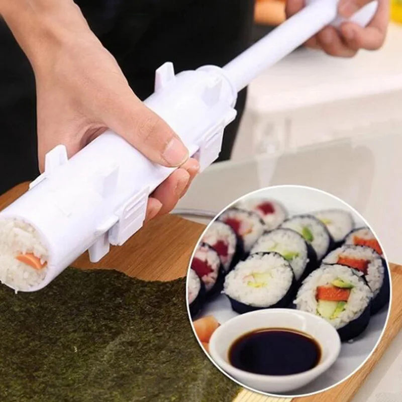 

1PC Sushi Making Mold DIY Tools for Kitchen Sushi Japanese Rolling Rice Meat Vegetable Molds Handmade Sushi Machine Kitchen Tool